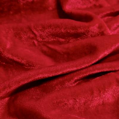 Red Viscose Velvet Fabric 6.45 Meter (XL Size) | 44 Inch Width in Surat
